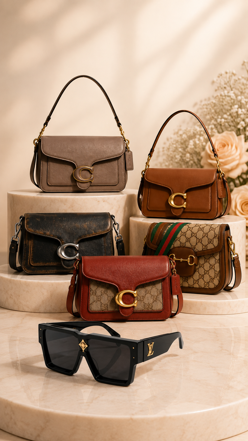 Luxury Bags and Glasses