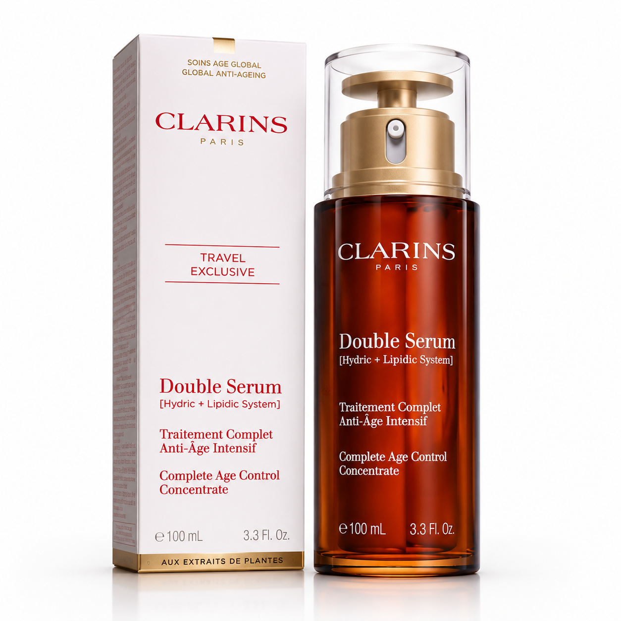 Clarins Double Serum 1.7 oz / 50mL Anti-Aging Face Serum | Brand New