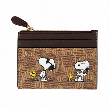 Coach Snoopy Zip Around Wallet – Stylish Leather Wallet