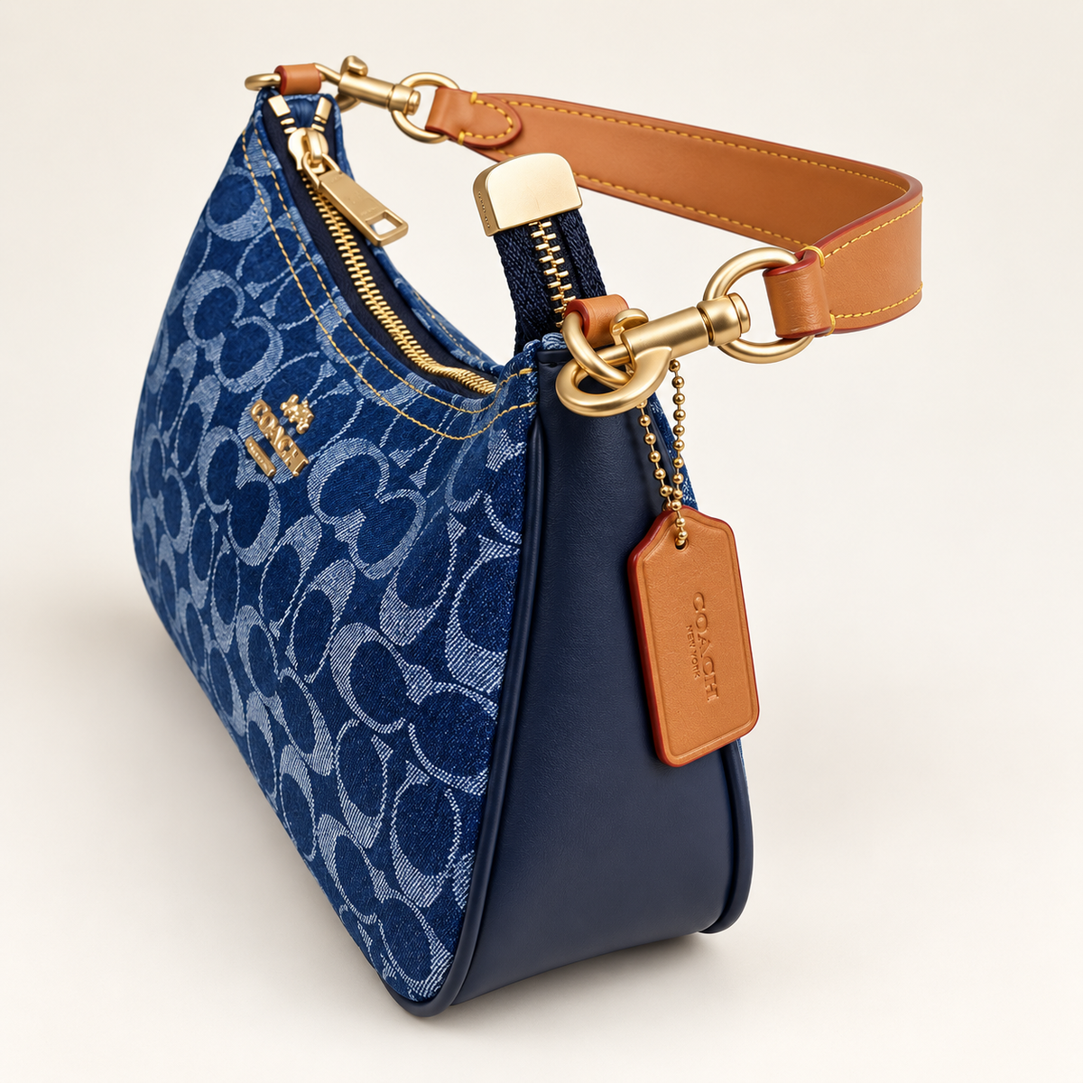 Coach Teri Shoulder Bag in Signature Denim – Denim/Natural, CAF82