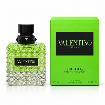 Valentino Donna Born In Roma Green Stravaganza Eau de Parfum Spray for Women – 3.4 oz / 100 ml