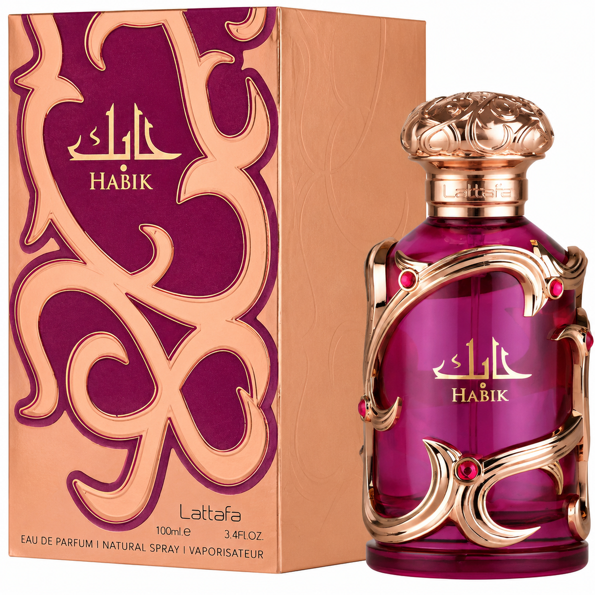 Lattafa Habik for Women Eau de Parfum Spray – 3.40 Ounce / 100 ml