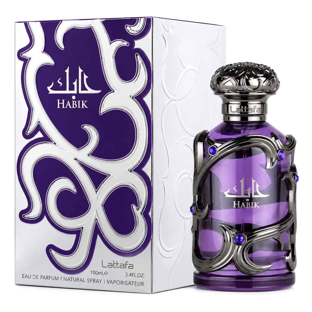 Lattafa Habik for Men Eau de Parfum Spray – 3.40 Ounce / 100 ml