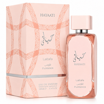 Lattafa Hayaati Florence for Women Eau de Parfum Spray – 3.40 Ounce / 100 ml