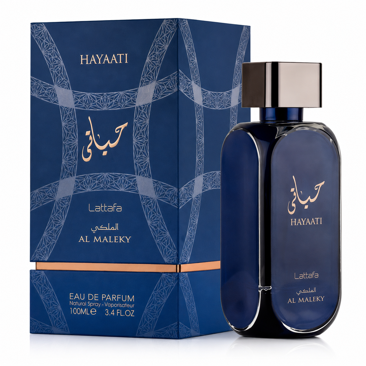 Lattafa Hayaati Al Maleky for Men Eau de Parfum Spray – 3.40 Ounce / 100 ml