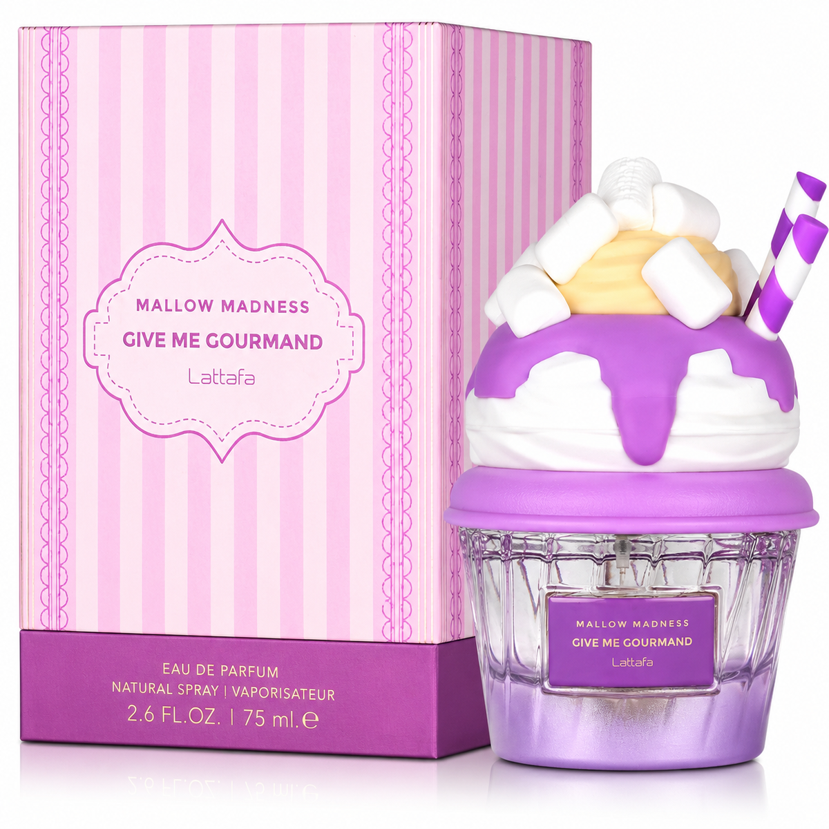Lattafa Mallow Madness for Unisex Eau de Parfum Spray – 2.6 Ounce / 75 ml