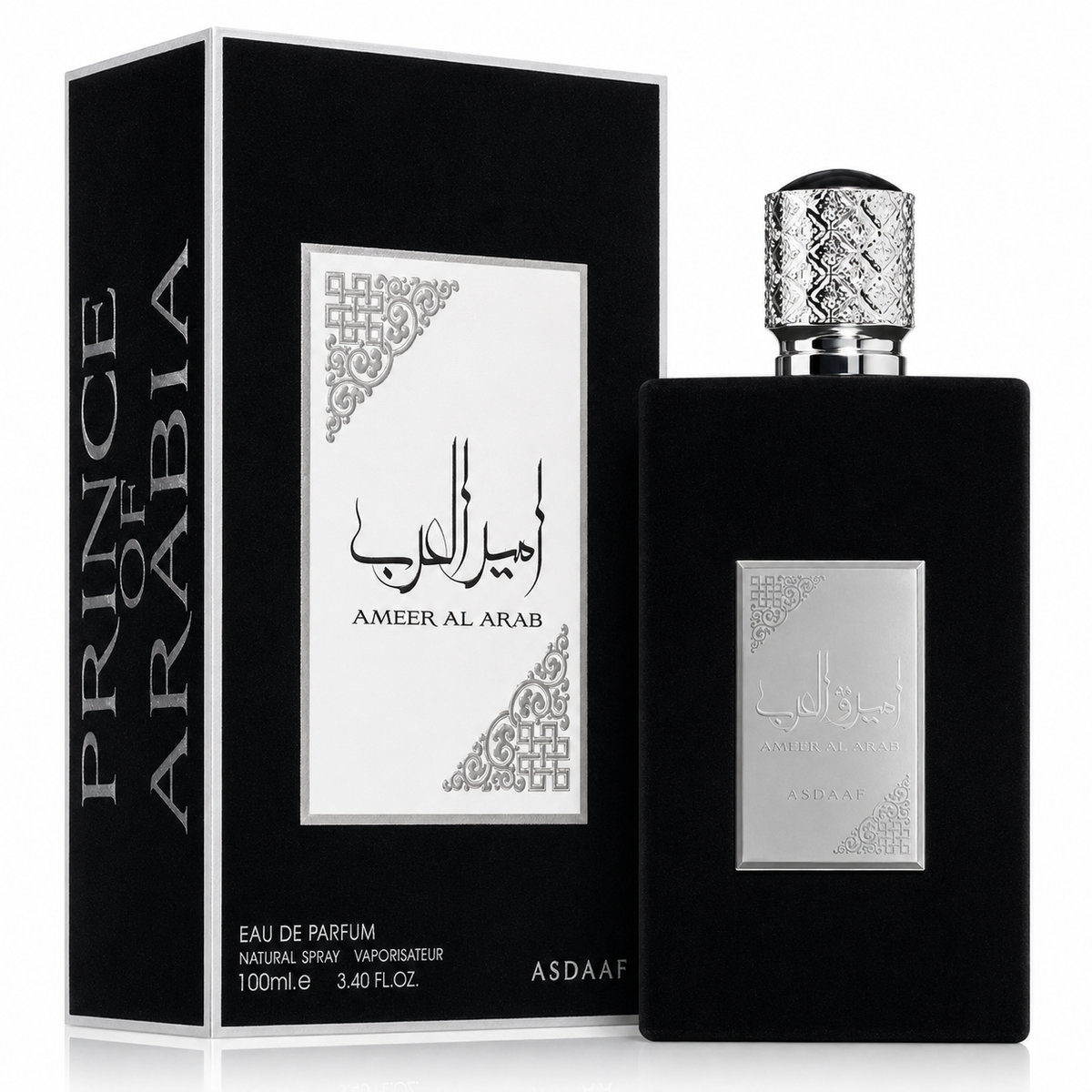 Lattafa Asdaaf Ameer Al Arab Eau de Parfum Spray for Unisex – 3.40 Ounce / 100 ml