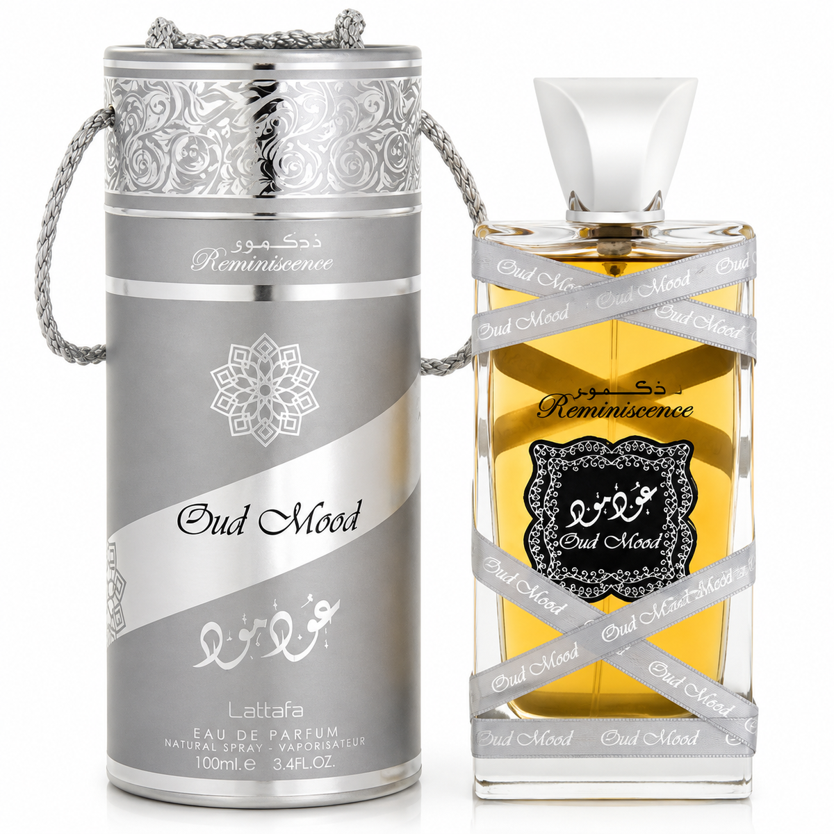 Lattafa Perfumes Oud Mood Reminiscence for Unisex Eau de Parfum Spray – 3.40 Ounce / 100 ml