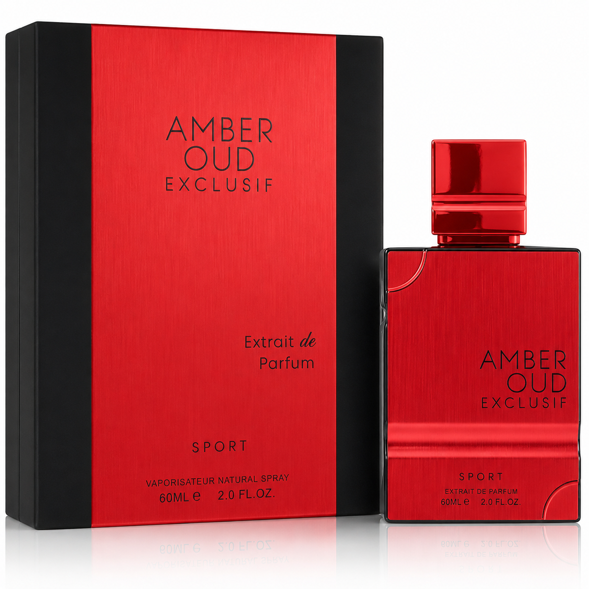 Al Haramain Amber Oud Exclusif Sport Extrait de Parfum Spray for Unisex – 2 Ounce / 60 ml