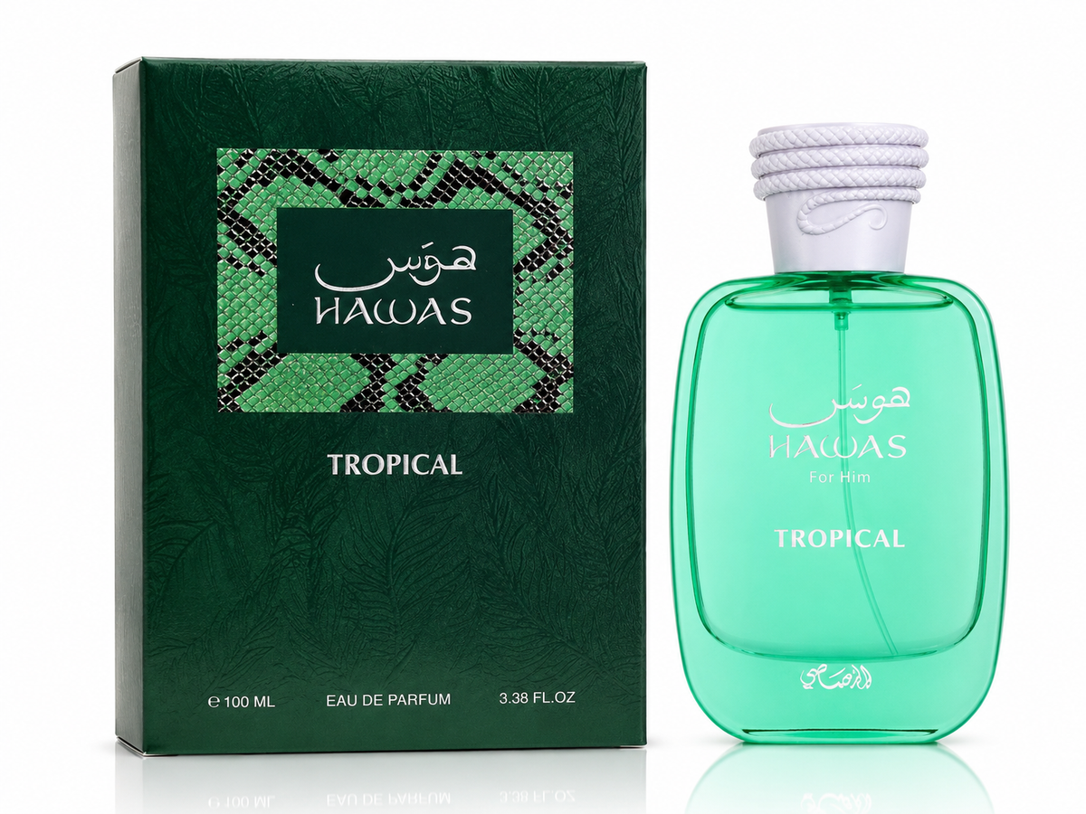 Rasasi Hawas Tropical Eau de Parfum Spray for Men – 3.4 Ounce / 100 ml