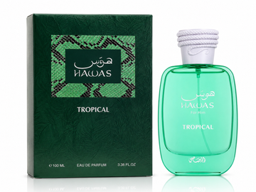 Rasasi Hawas Tropical Eau de Parfum Spray for Men – 3.4 Ounce / 100 ml