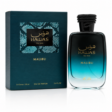 Rasasi Hawas Malibu for Him Eau de Parfum Spray – 3.4 Ounce / 100 ml
