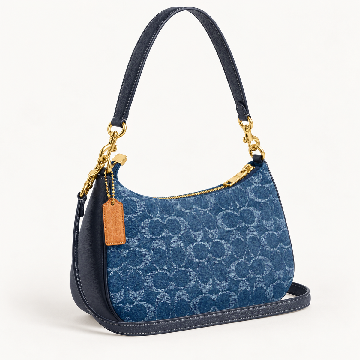 Coach Teri Shoulder Bag in Signature Denim – Denim/Natural, CAF82
