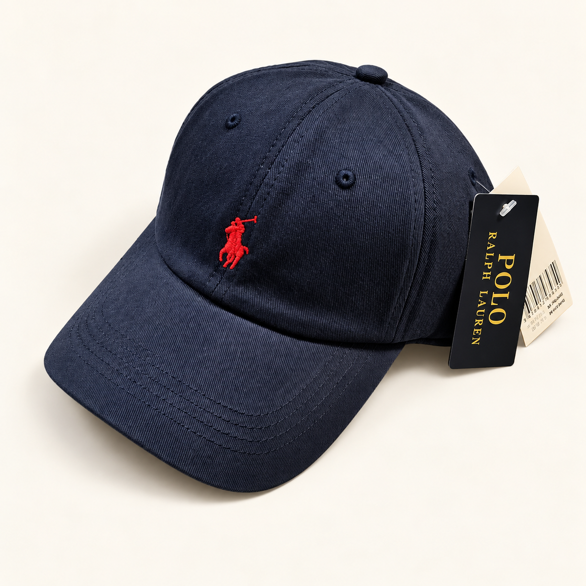 Polo Ralph Lauren Unisex Cotton Baseball Cap with Adjustable Fit – Navy Blue