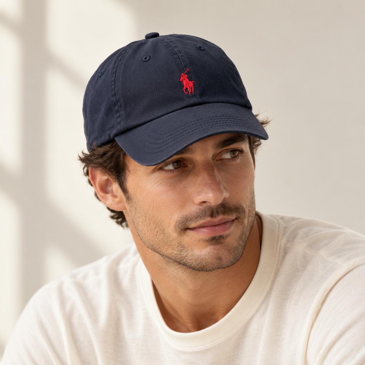 Polo Ralph Lauren Unisex Cotton Baseball Cap with Adjustable Fit – Navy Blue