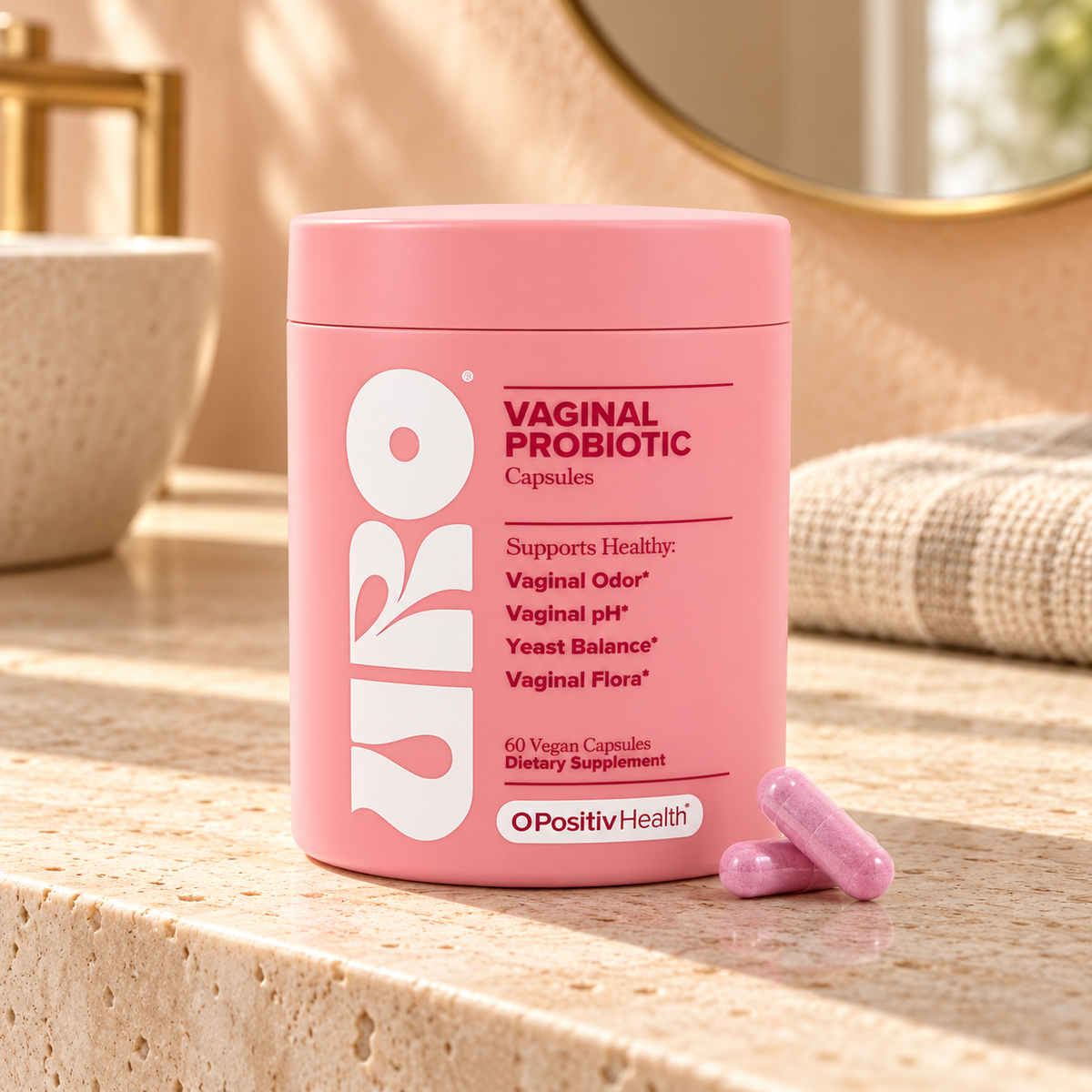 Pack of 3: URO Vaginal Probiotics for Women with 5 Billion CFU & XOS Prebiotics – Pack of 3, 3-Month Supply