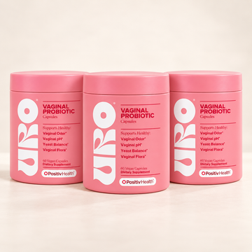Pack of 3: URO Vaginal Probiotics for Women with 5 Billion CFU & XOS Prebiotics – Pack of 3, 3-Month Supply