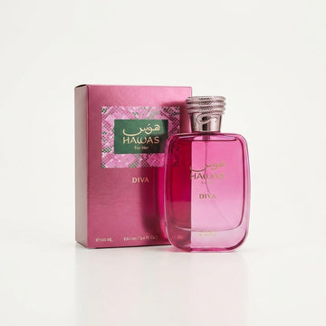 Rasasi Hawas Diva Eau de Parfum Spray for Women – 3.4 Ounce / 100 ml