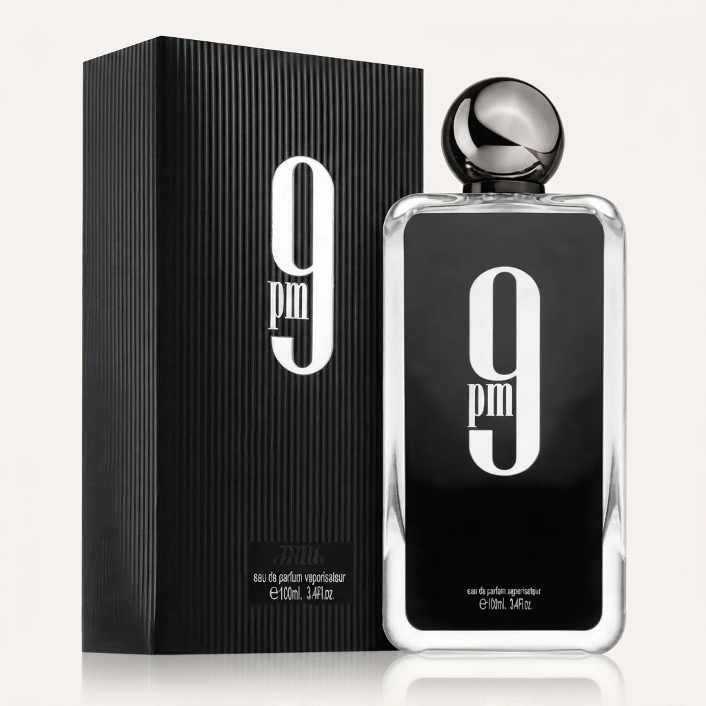 Afnan 9 PM for Men Eau de Parfum Spray – 3.4 Ounce / 100 ml