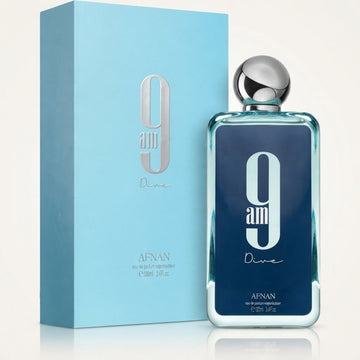 Afnan 9AM Dive Eau de Parfum Spray for Unisex – 3.4 Ounce / 100 ml