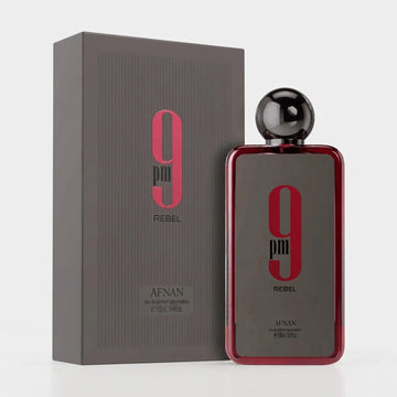 Afnan 9 PM Rebel Eau de Parfum for Unisex – 3.4 Ounce / 100 ml