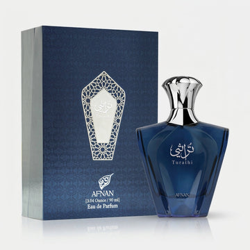 Afnan Turathi Blue Eau de Parfum Spray for Men – 3.04 Ounce / 90 ml