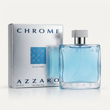 Azzaro Chrome Eau de Toilette Spray for Men – 3.4 Fluid Ounces