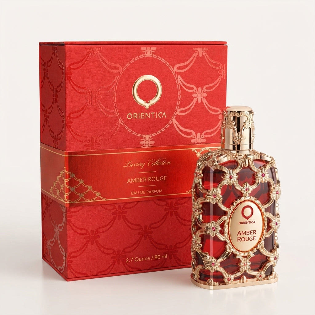 Orientica Amber Rouge Eau de Parfum Spray for Unisex – 2.7 Ounce / 80 ml