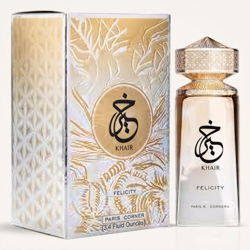 Paris Corner Khair Felicity Eau de Parfum Spray for Unisex – 3.4 Fluid Ounces