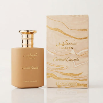 Paris Corner Taskeen Caramel Cascade Eau de Parfum Spray for Unisex – 3.4 Fluid Ounces