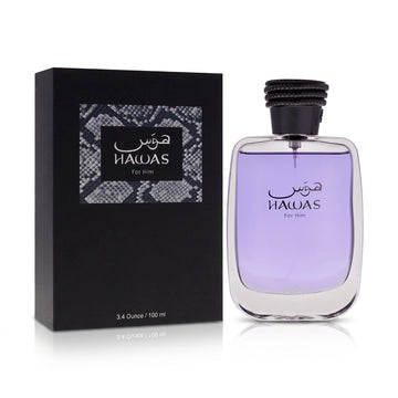 Rasasi Hawas for Men Eau de Parfum Spray – 3.4 Ounce / 100 ml